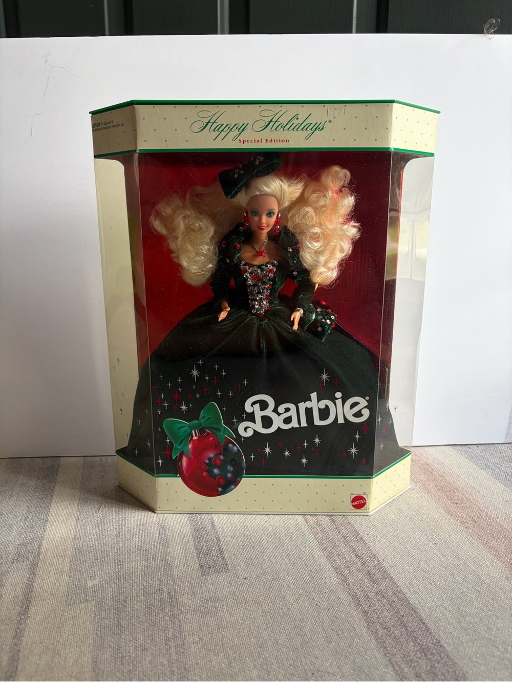 Vintage 1991 Holiday Barbie, unopened in box.